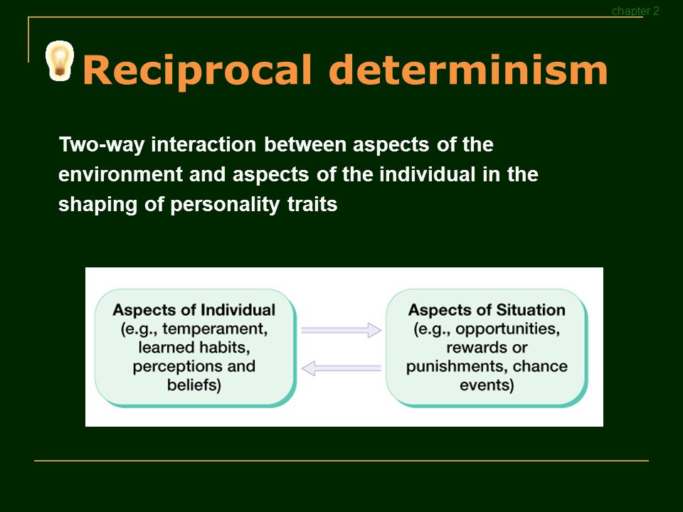 Personality psychology and reciprocal determinism